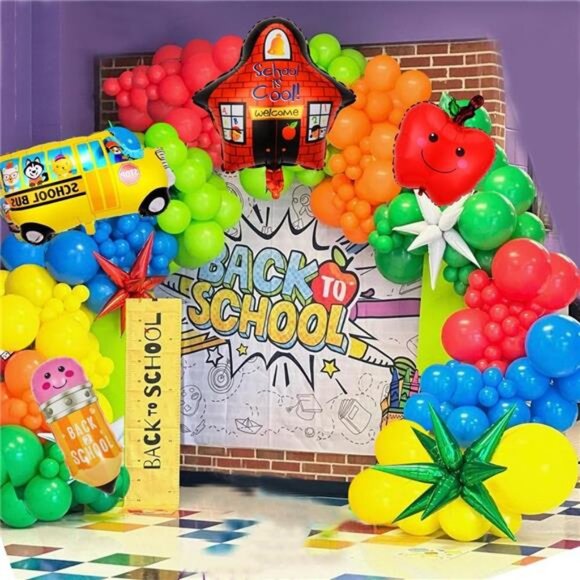 Back to School Party Decorations Balloons Kit 159 Pieces‎ Balloon Arch - Picture 1 of 6